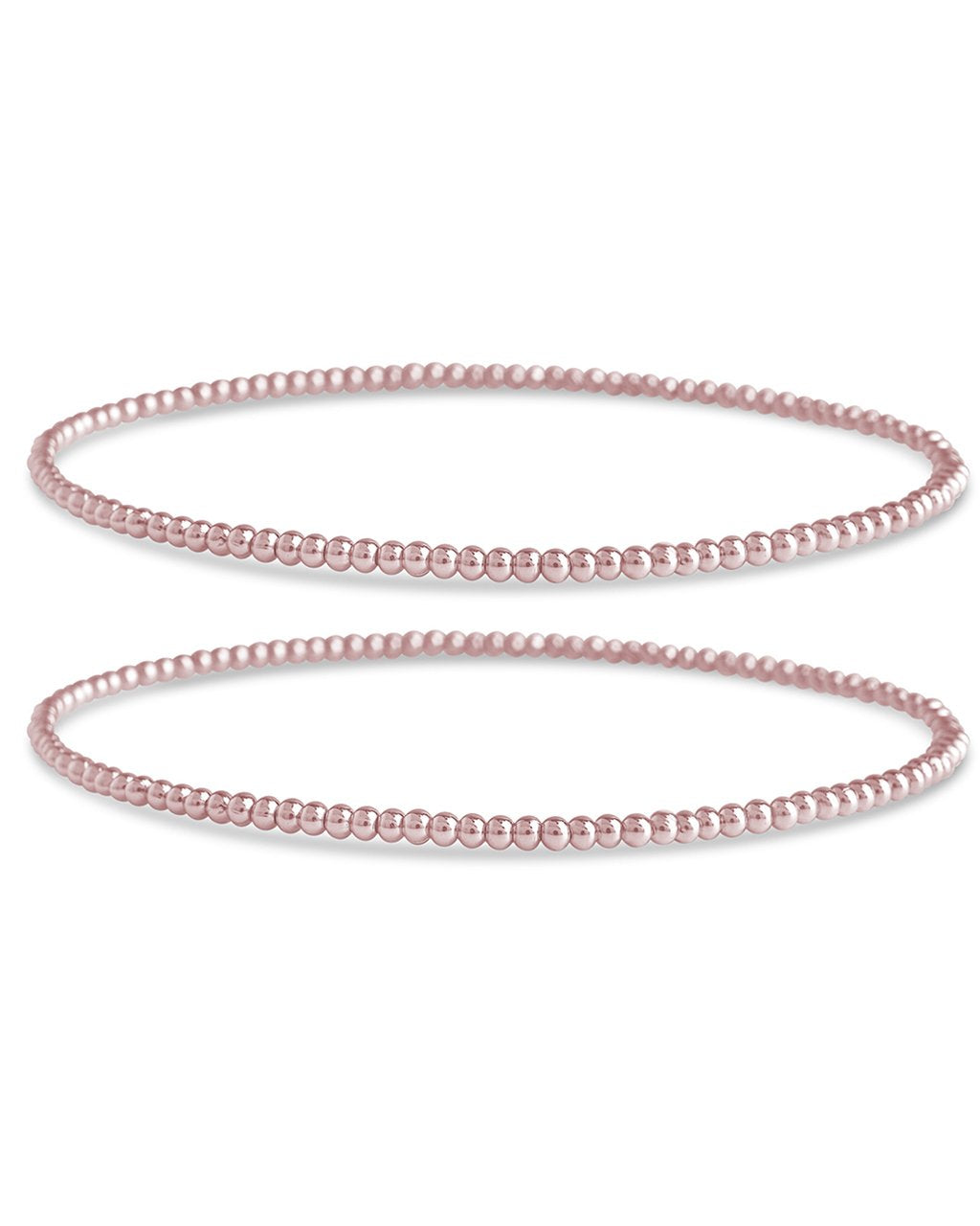Sterling Silver Beaded Stretch Bracelet Sets - Image 17