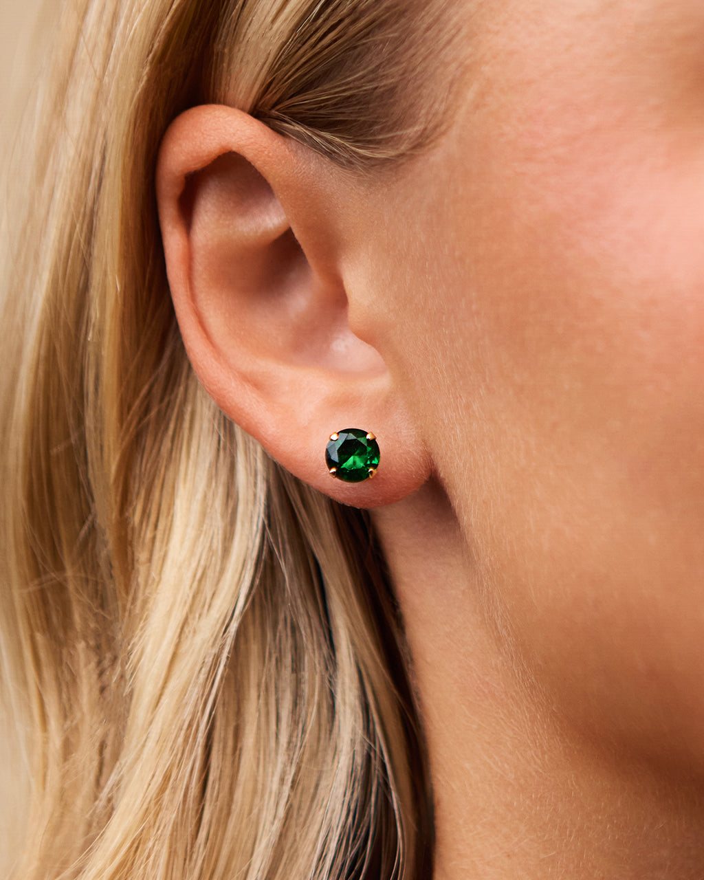 Sterling Silver 7mm Rainbow CZ Studs - Image 6