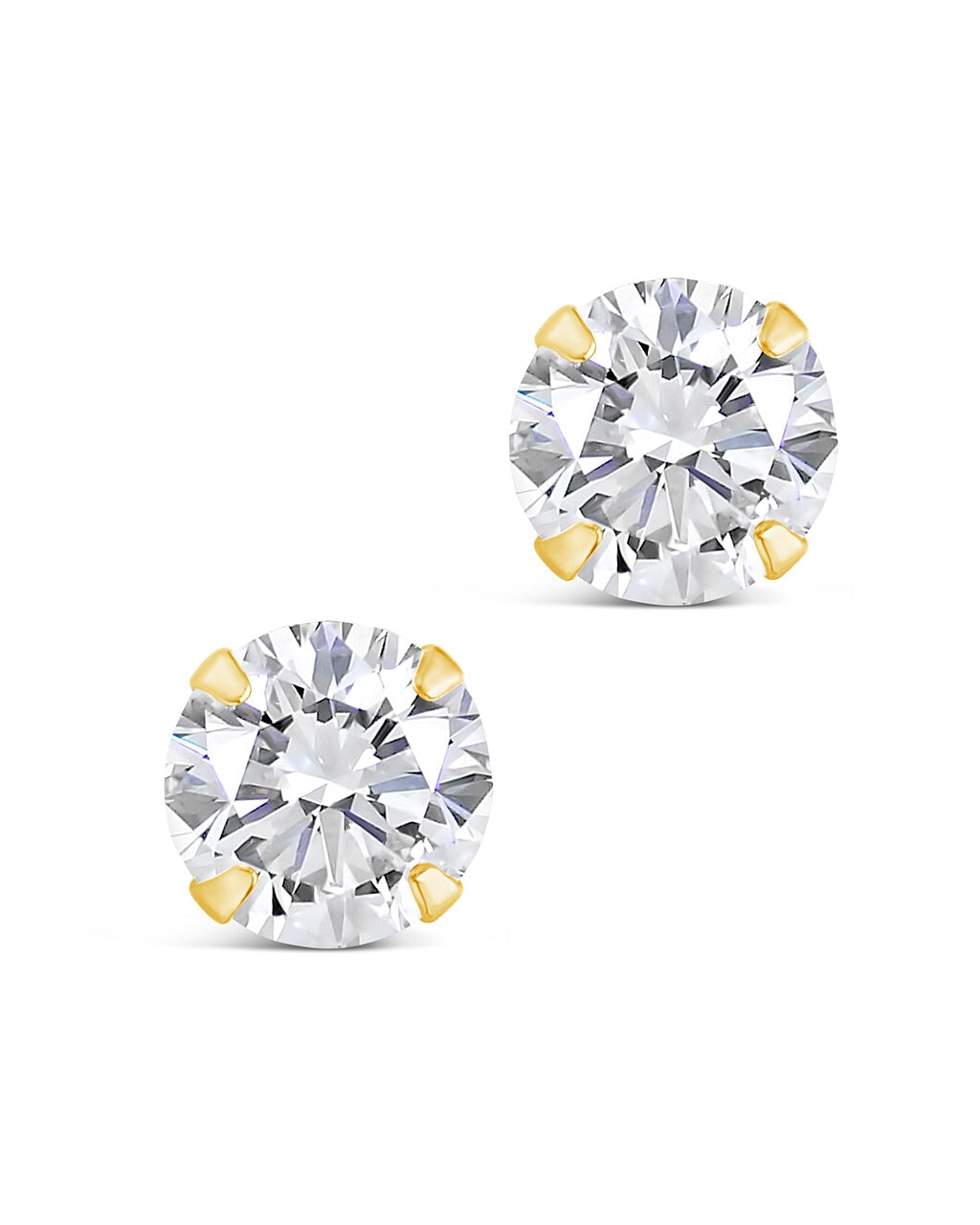 Sterling Silver 6mm CZ Stud Earrings - Image 6