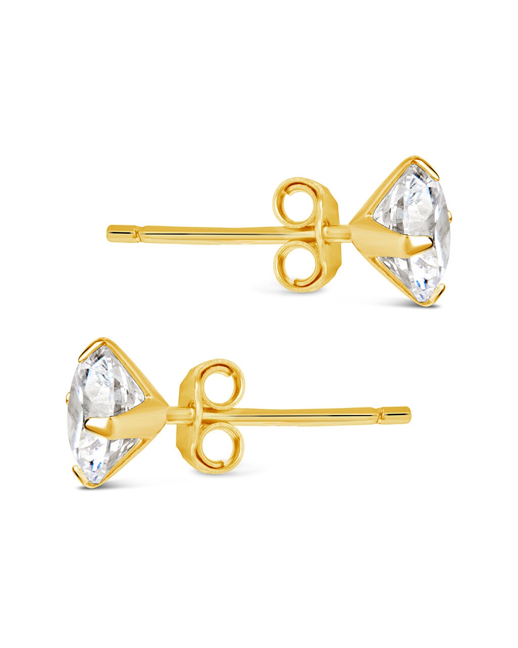 Sterling Silver 6mm CZ Stud Earrings - Image 8