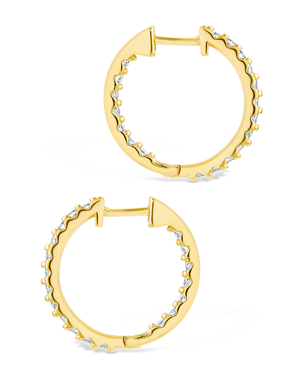 Sterling Silver Constance CZ Studded Statement Hoops - Image 20