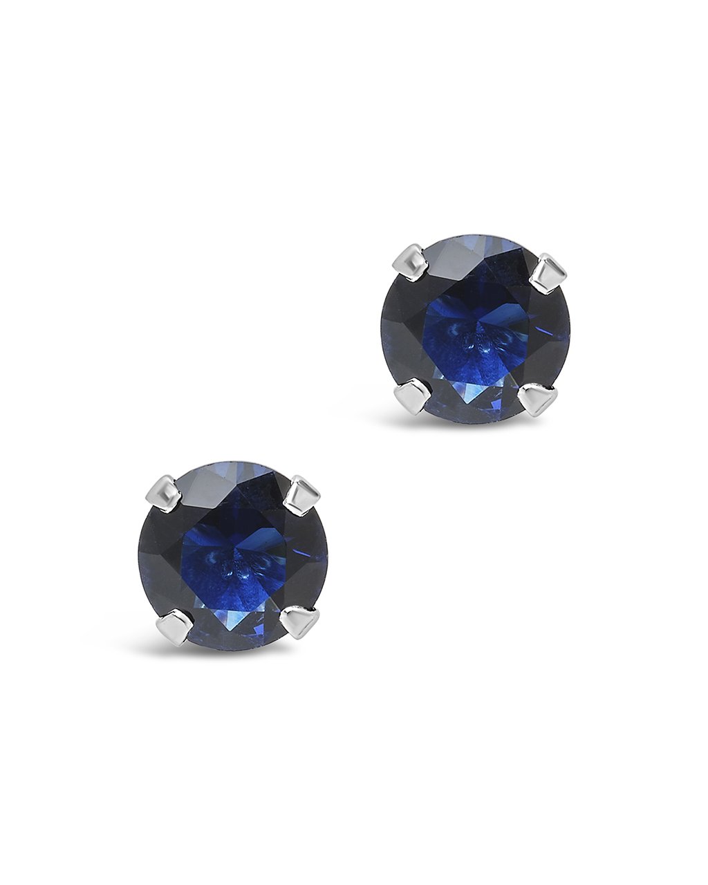 Sterling Silver 7mm Rainbow CZ Studs - Image 9
