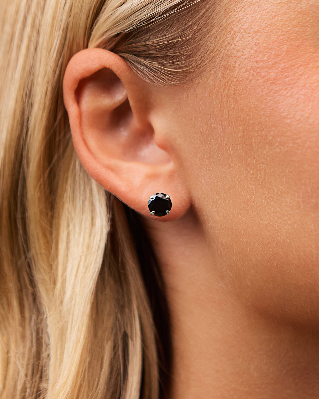 Sterling Silver 7mm Rainbow CZ Studs - Image 16