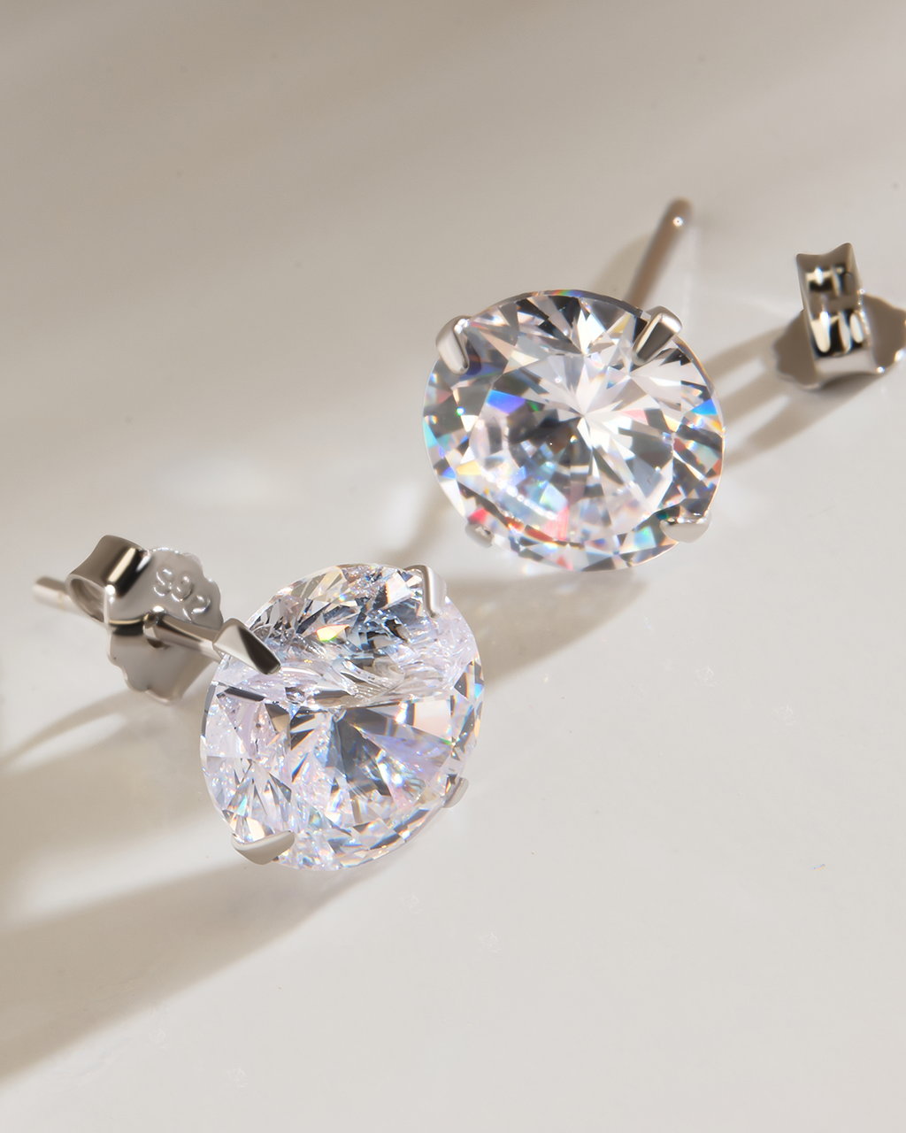 Sterling Silver Everyday Essential CZ Studs - Image 2