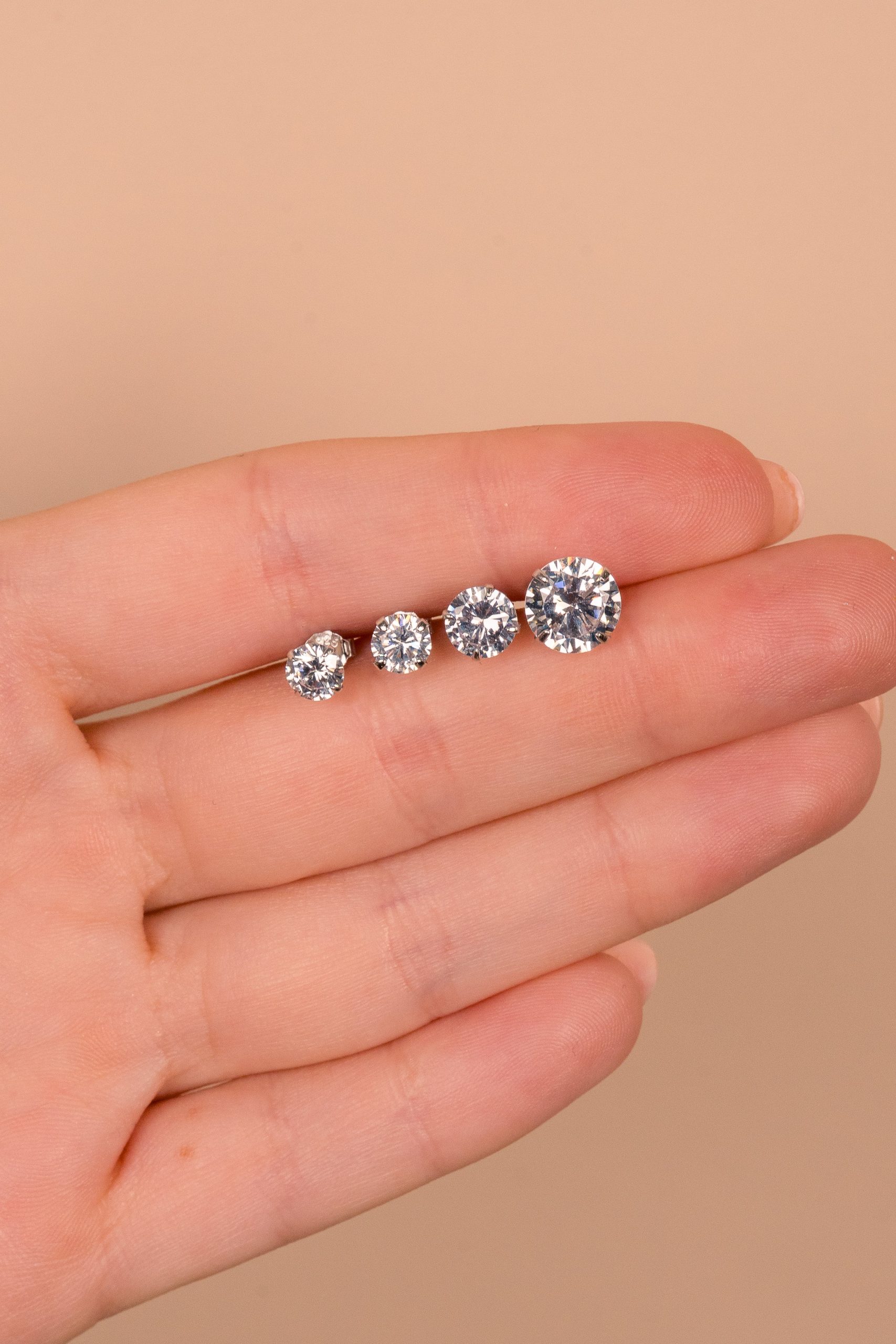 Sterling Silver Everyday Essential CZ Studs - Image 6