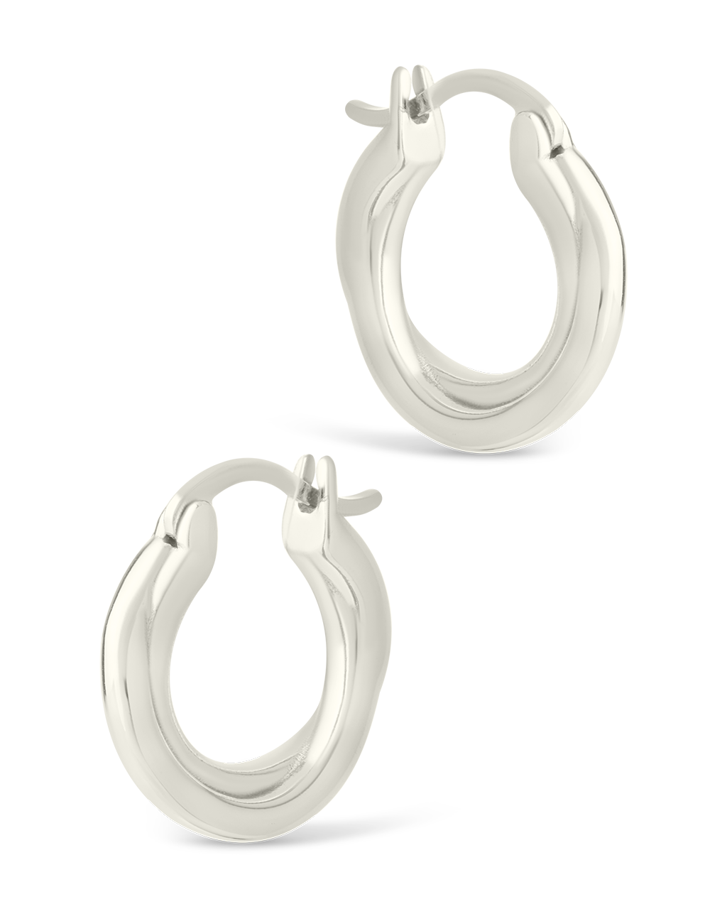 Sterling Silver Janice Twisted Hoop Earrings - Image 14