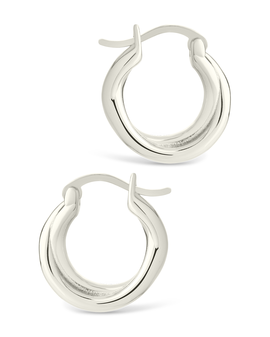 Sterling Silver Janice Twisted Hoop Earrings - Image 15