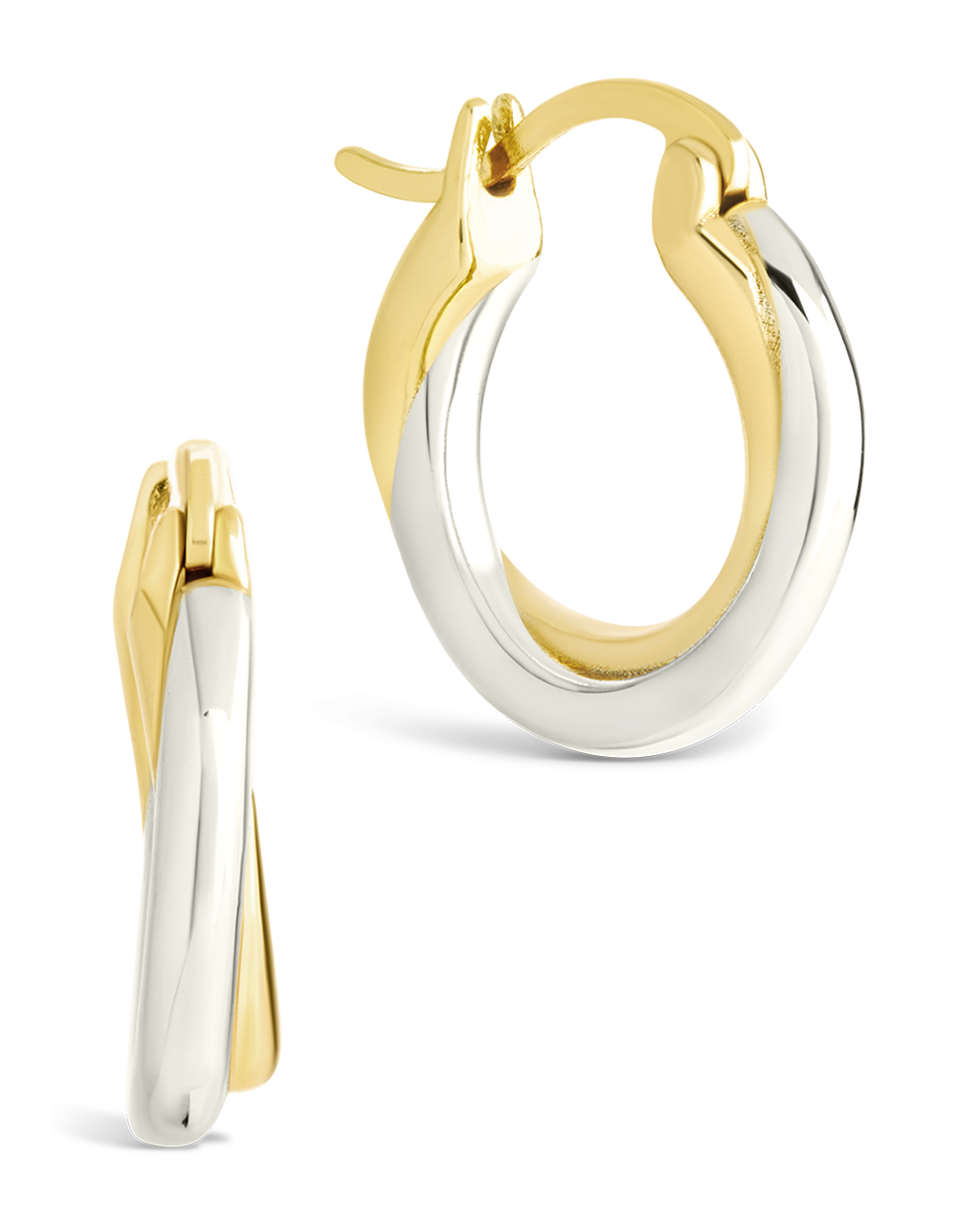 Sterling Silver Janice Twisted Hoop Earrings - Image 5
