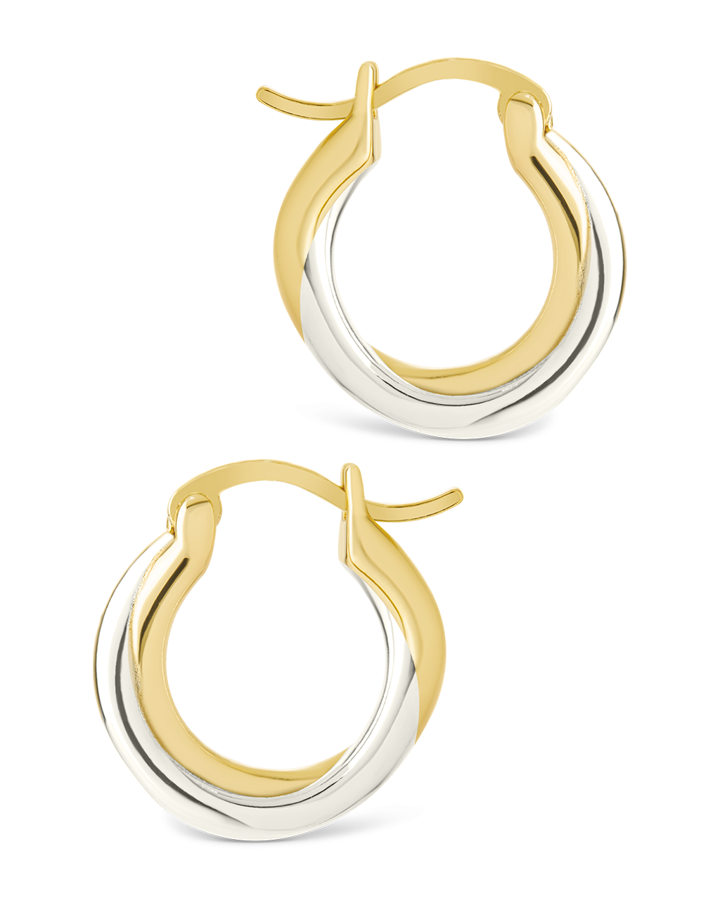 Sterling Silver Janice Twisted Hoop Earrings - Image 9
