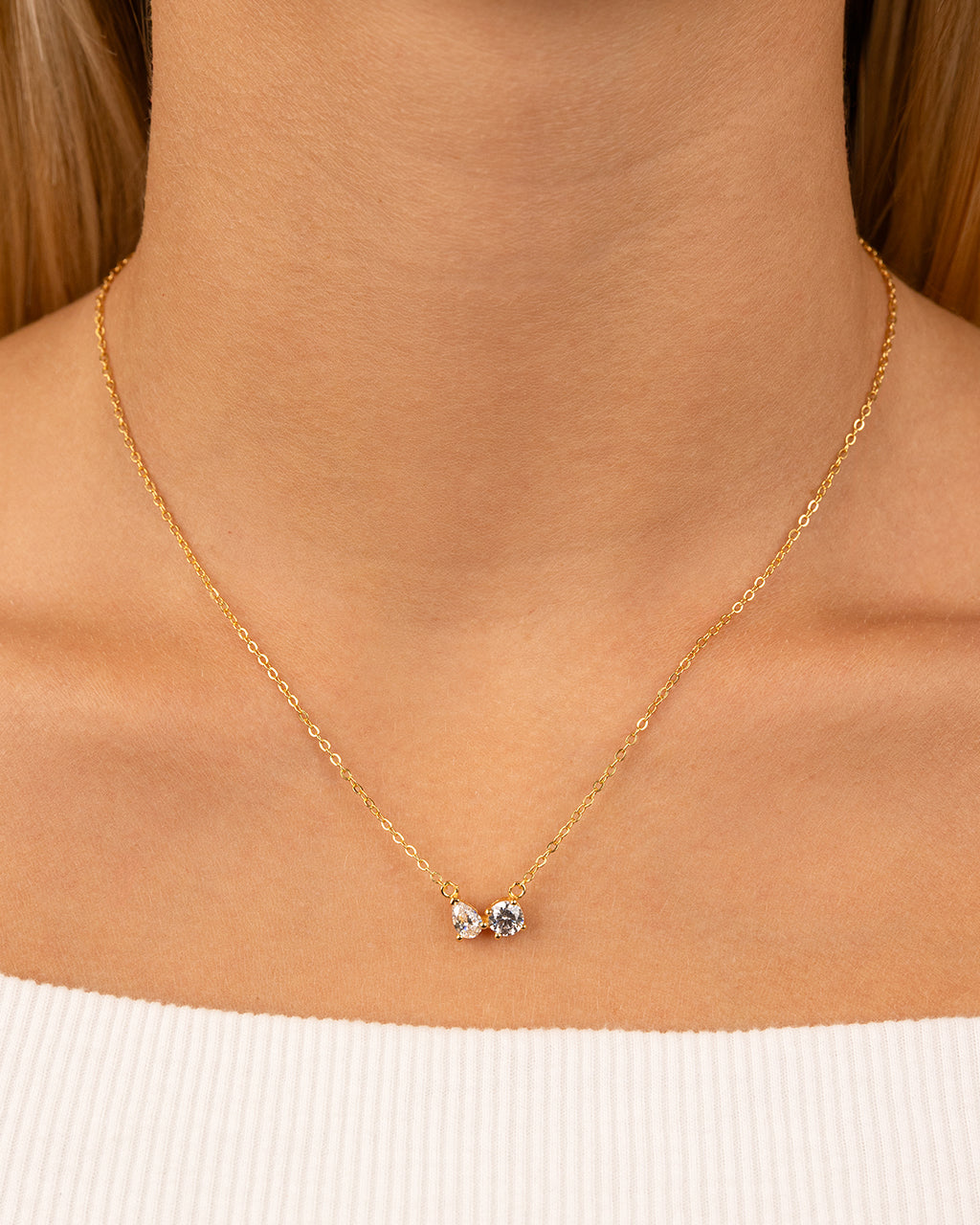 Sterling Silver Carolyn CZ Necklace - Image 3