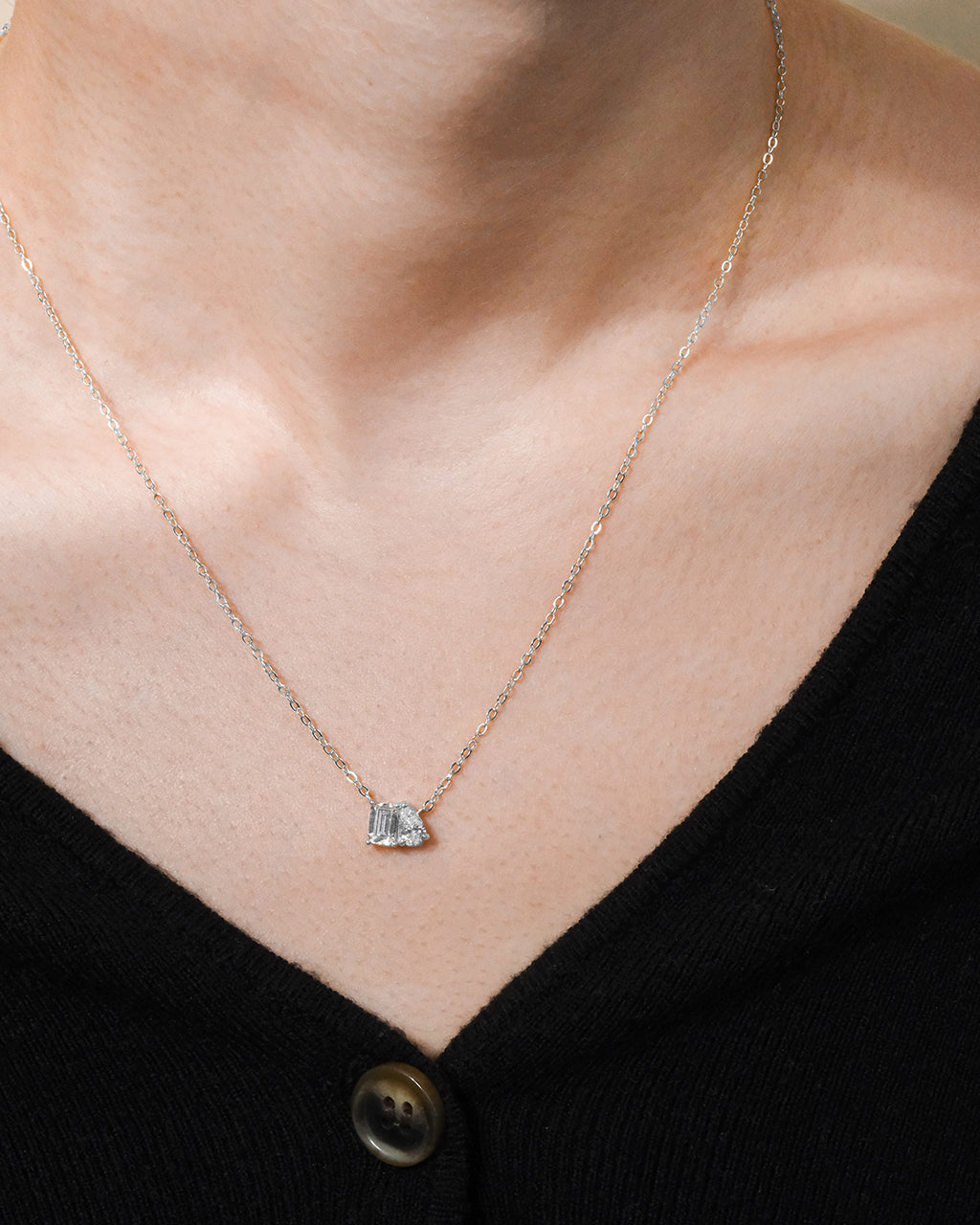 Sterling Silver Guinevere CZ Necklace - Image 2