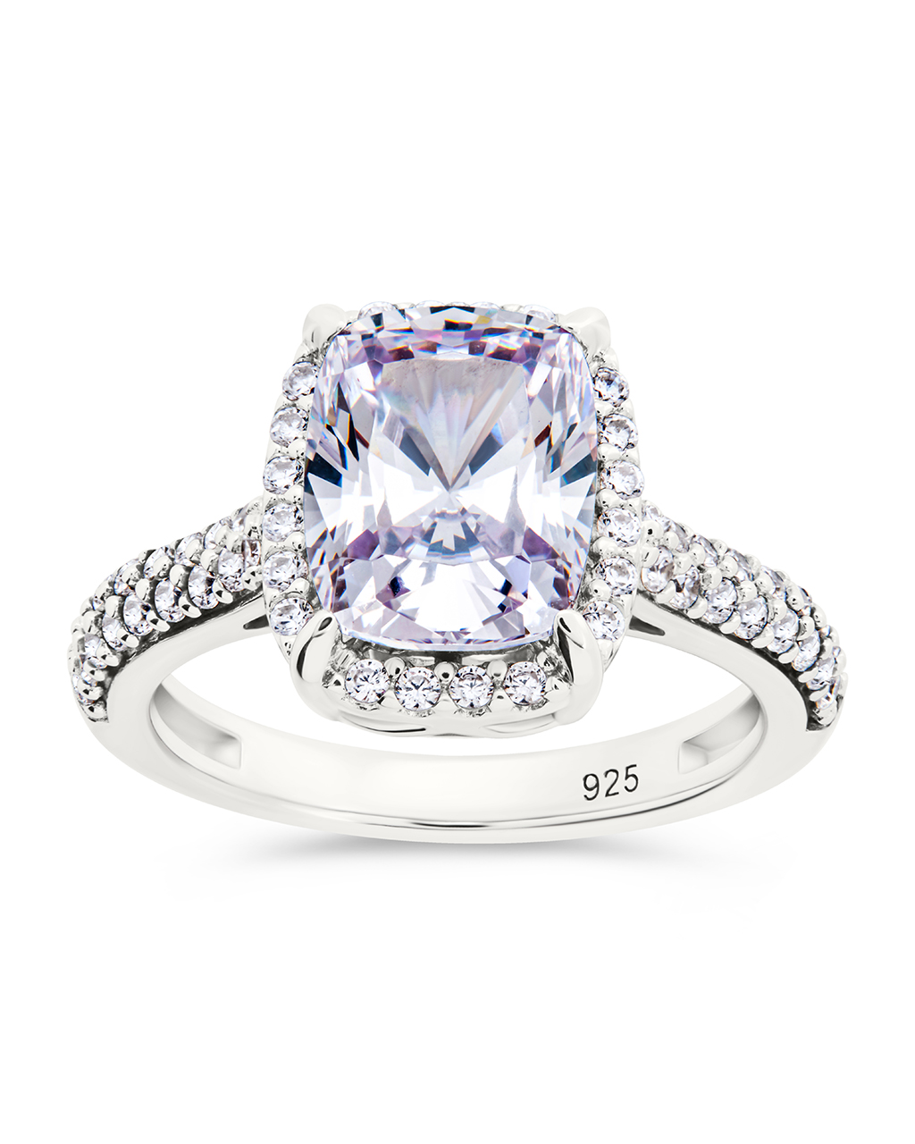 Sterling Silver Jessa CZ Radiant Ring - Image 4