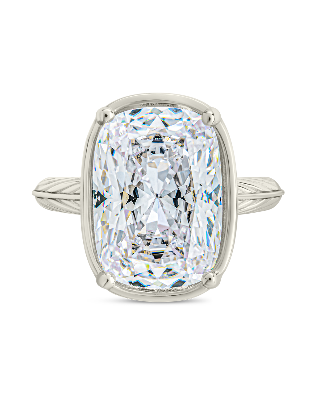 Sterling Silver Elongated Cushion Cocktail Ring - Image 12