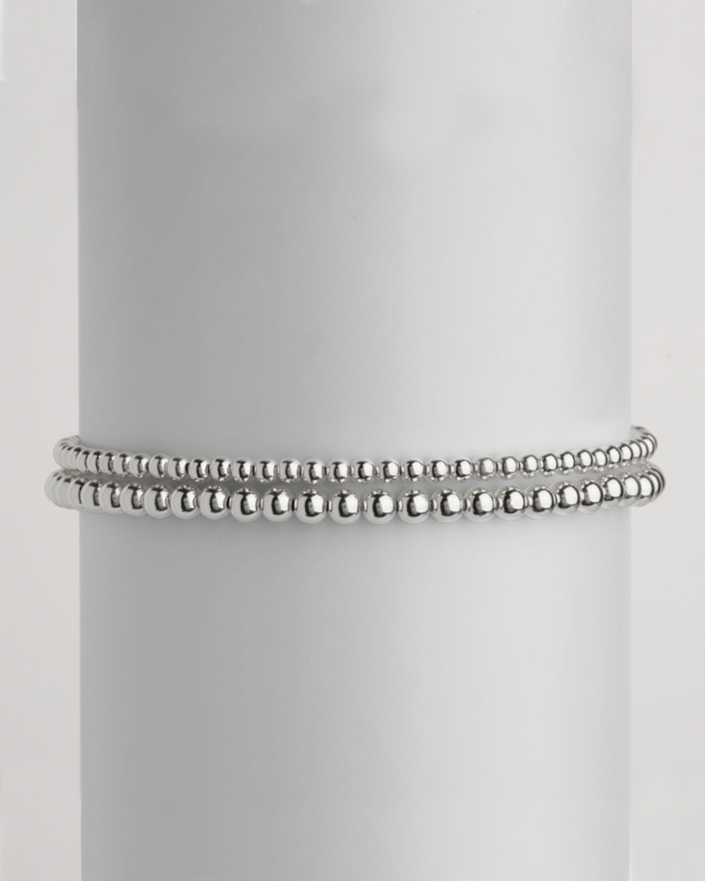 Sterling Silver Beaded Stretch Bracelet Sets - Image 48