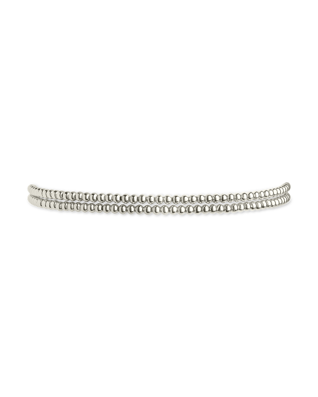 Sterling Silver Beaded Stretch Bracelet Sets - Image 8