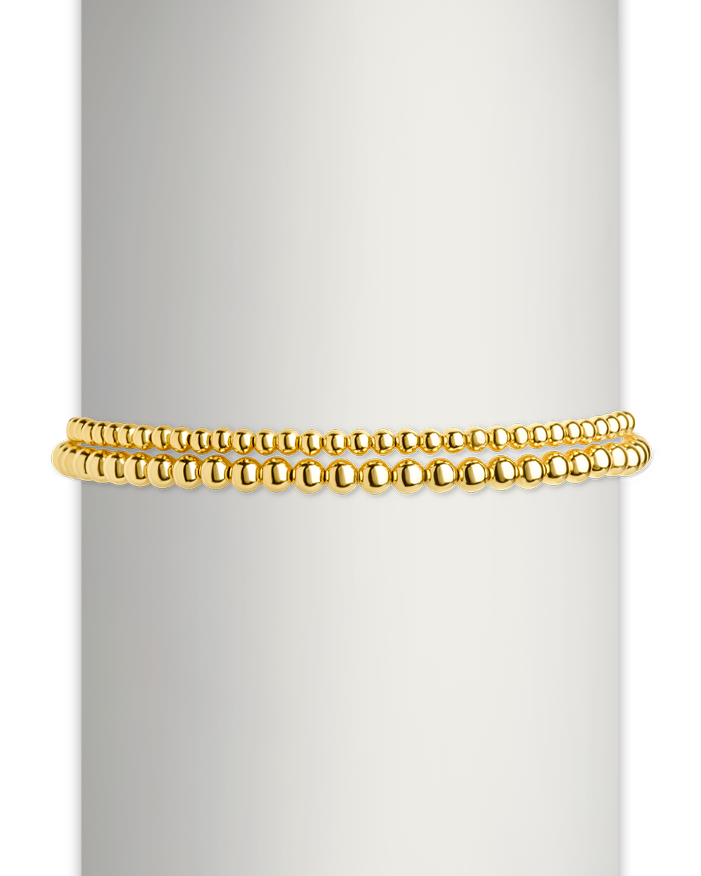 Sterling Silver Beaded Stretch Bracelet Sets - Image 42