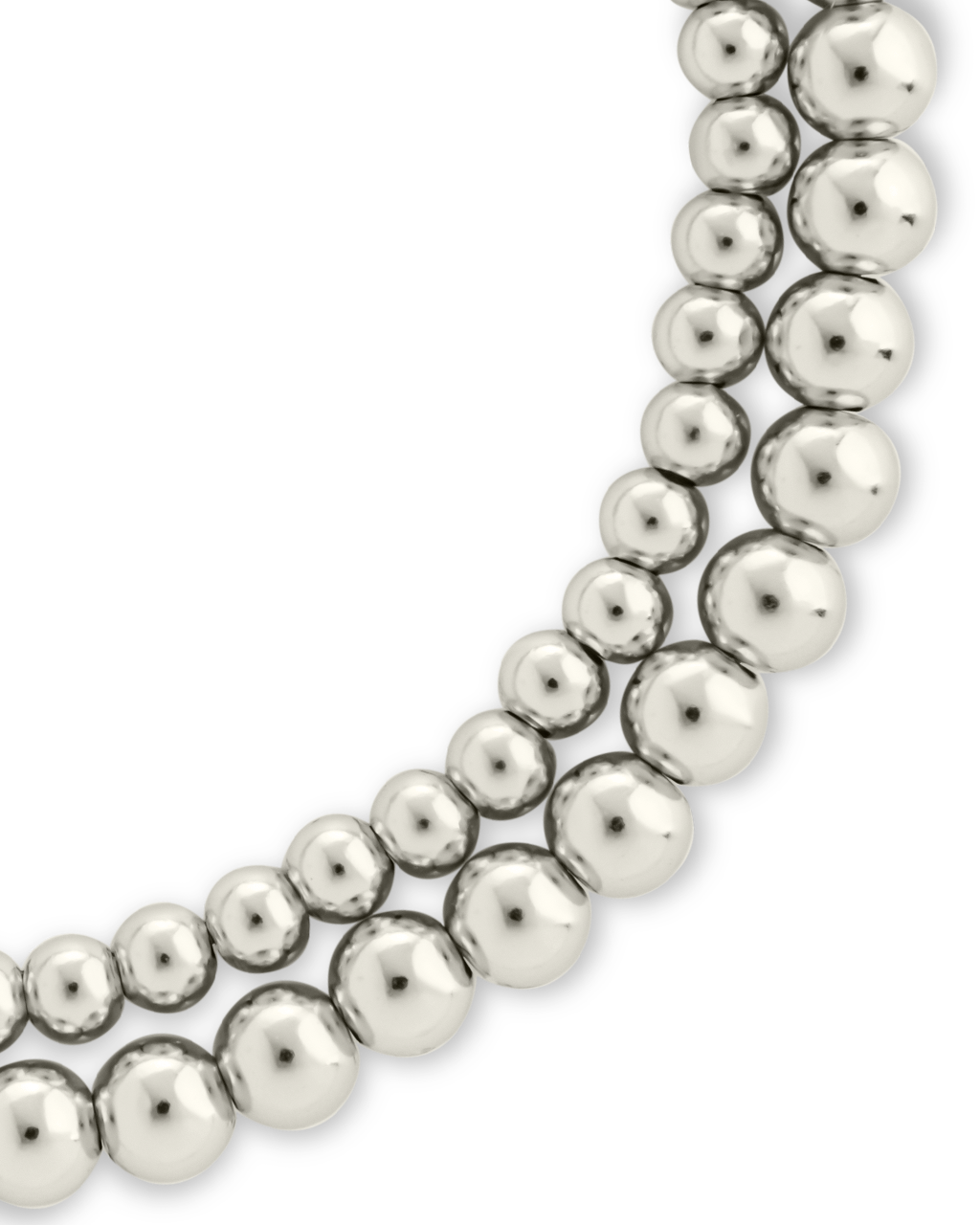 Sterling Silver Beaded Stretch Bracelet Sets - Image 39
