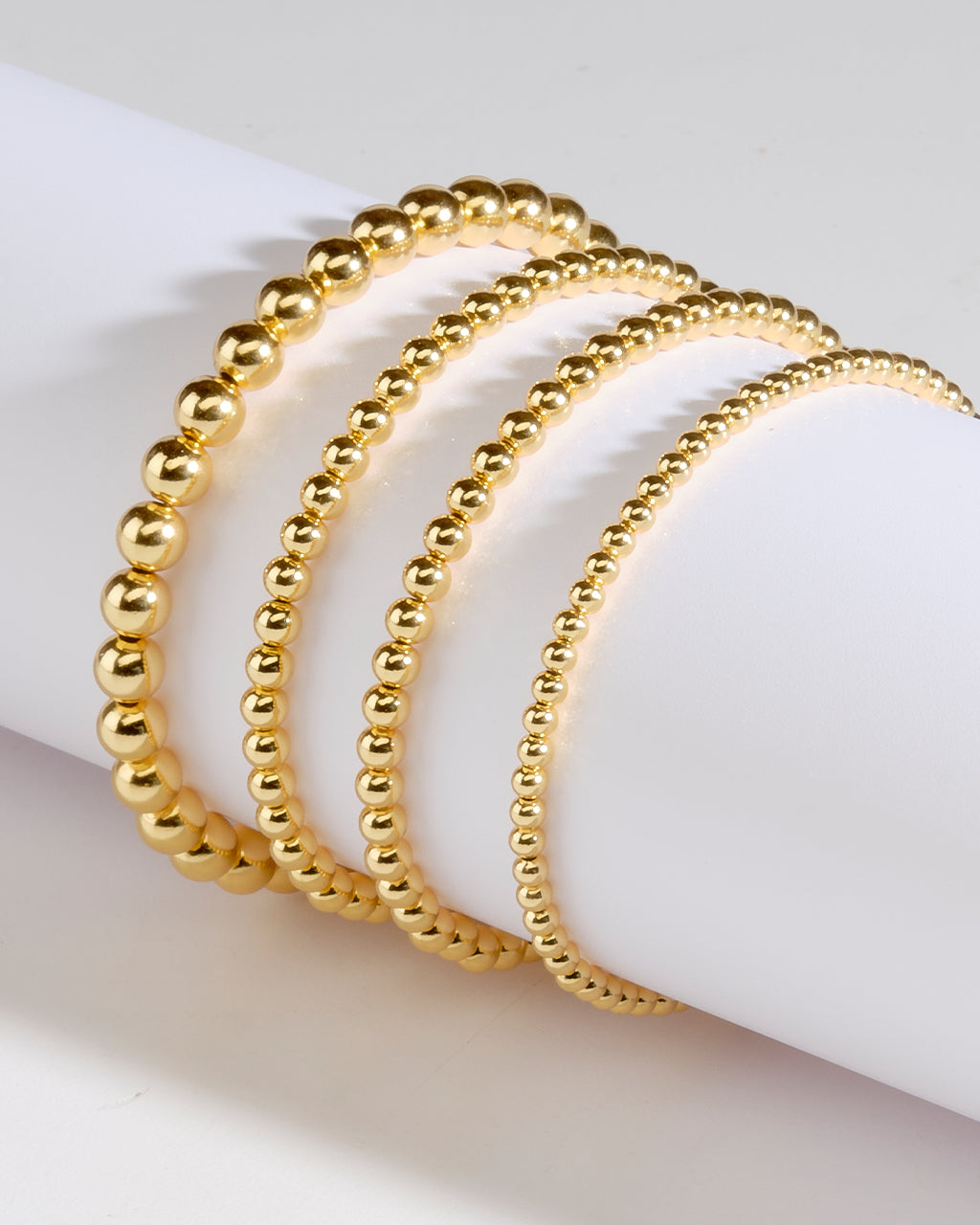 Sterling Silver Beaded Stretch Bracelet Sets - Image 46